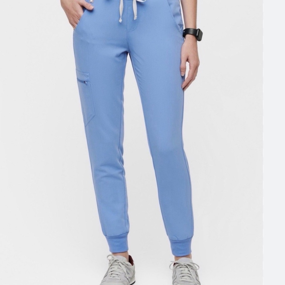 Figs Zamora Sky Blue jogger scrub Pants for Women
